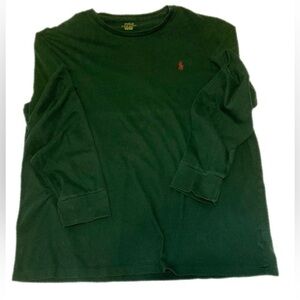 Polo Ralph Lauren Classic Long Sleeve Green Shirt Size Large